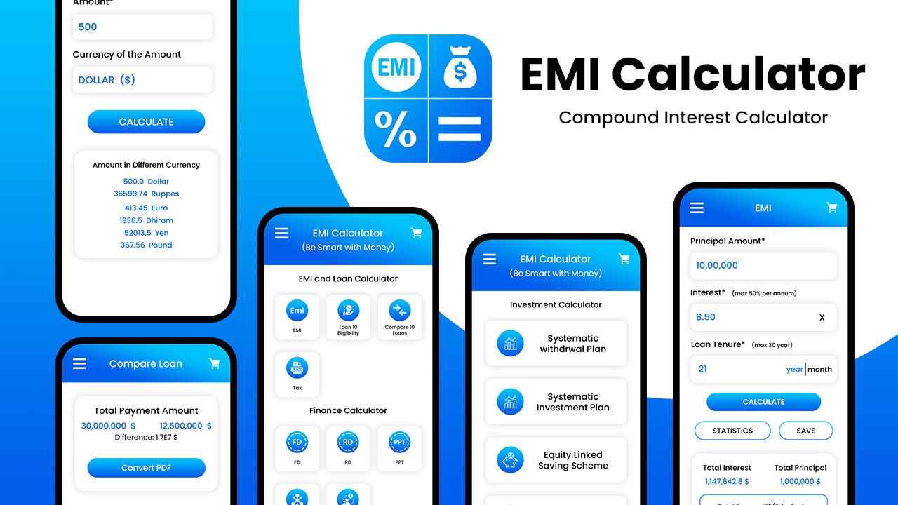CalcX Loan EMI Calculator
